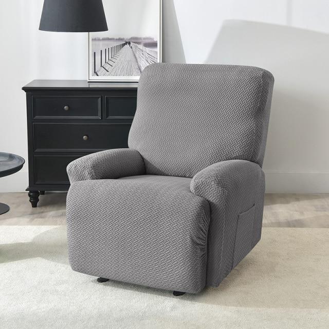 housse de fauteuil relax grise