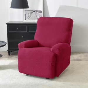 housse de fauteuil relax rouge