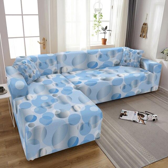 housses maison Blueline pour canapé d'angle