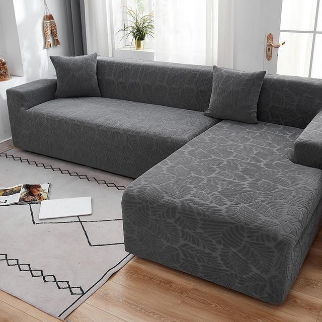 Housse de Canapé Velours Gris