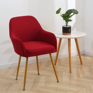 housse de chaise design scandinave rouge