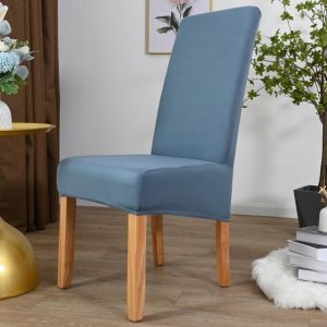 Housse de chaise grande taille bleu pétrole
