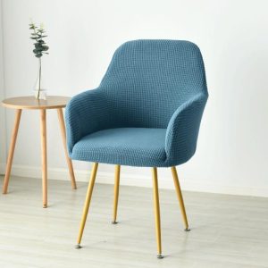housse de chaise scandinave bleu ciel