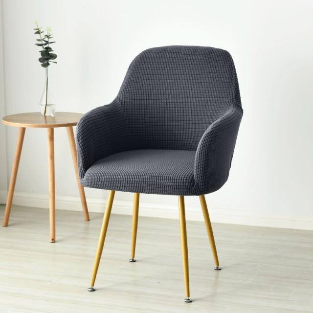Housse de chaise scandinave gris anthracite