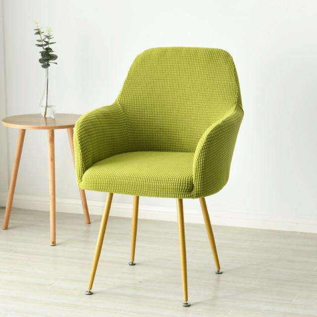Housse de chaise scandinave vert anis