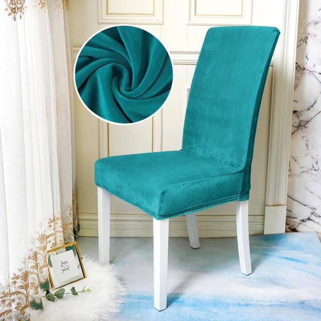housse turquoise en velours
