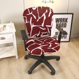 housse de chaise de bureau Aurore rouge