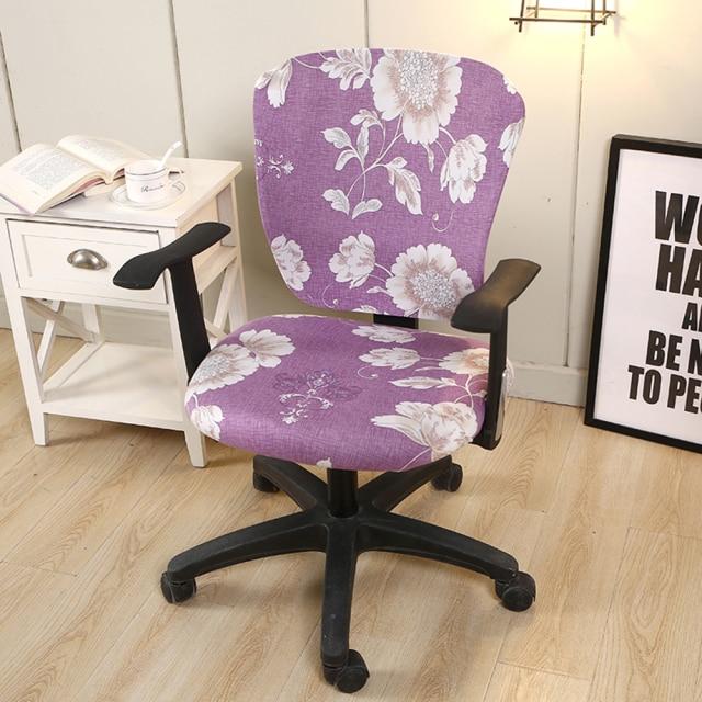 housse de chaise de bureau rosa