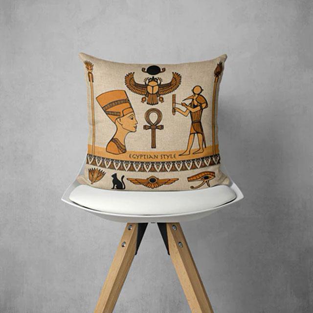 décoration égyptienne coussin