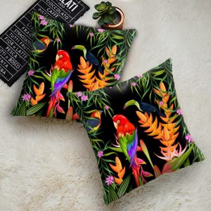 housse de coussin tropical