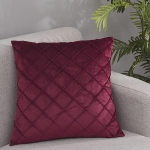 housse de coussin 45x45cm Jonson Bordeaux chic