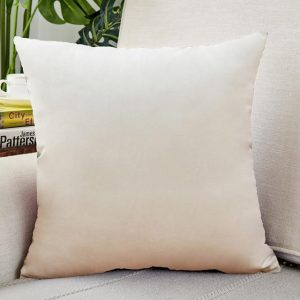 housse de coussin velours blanc 30x50cm