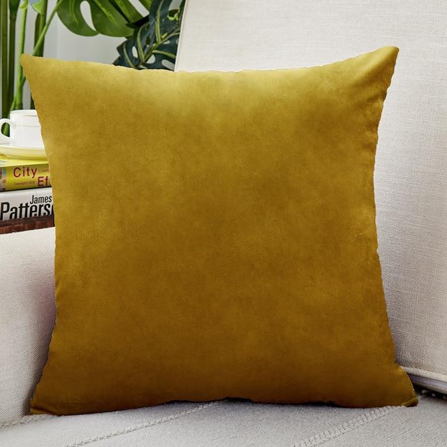 housses maison 45x45cm velours champagne