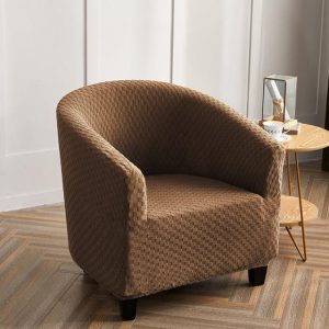 housse de fauteuil cabriolet damier marron