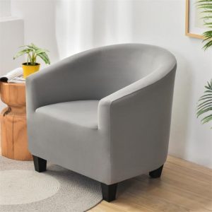 housse de fauteuil cabriolet gris clair