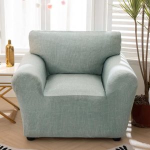 housse fauteuil club vert amande