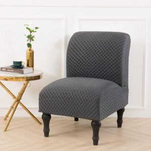 housse fauteuil crapaud gris anthracite