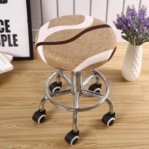 housse de tabouret rond vintage