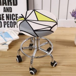 Housse de Tabouret Rond Nikka moderne
