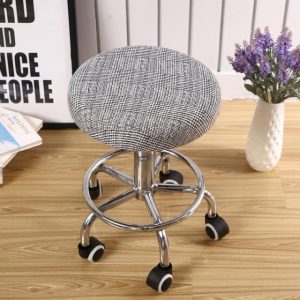 housse de tabouret rond design scandinave