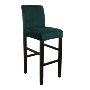 housse tabouret bar velours vert
