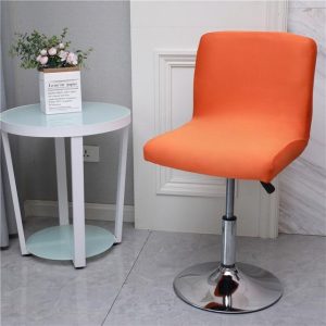 housse pour tabouret de bar orange