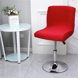 housse pour tabouret de bar rouge