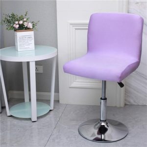 housse pour tabouret de bar violet