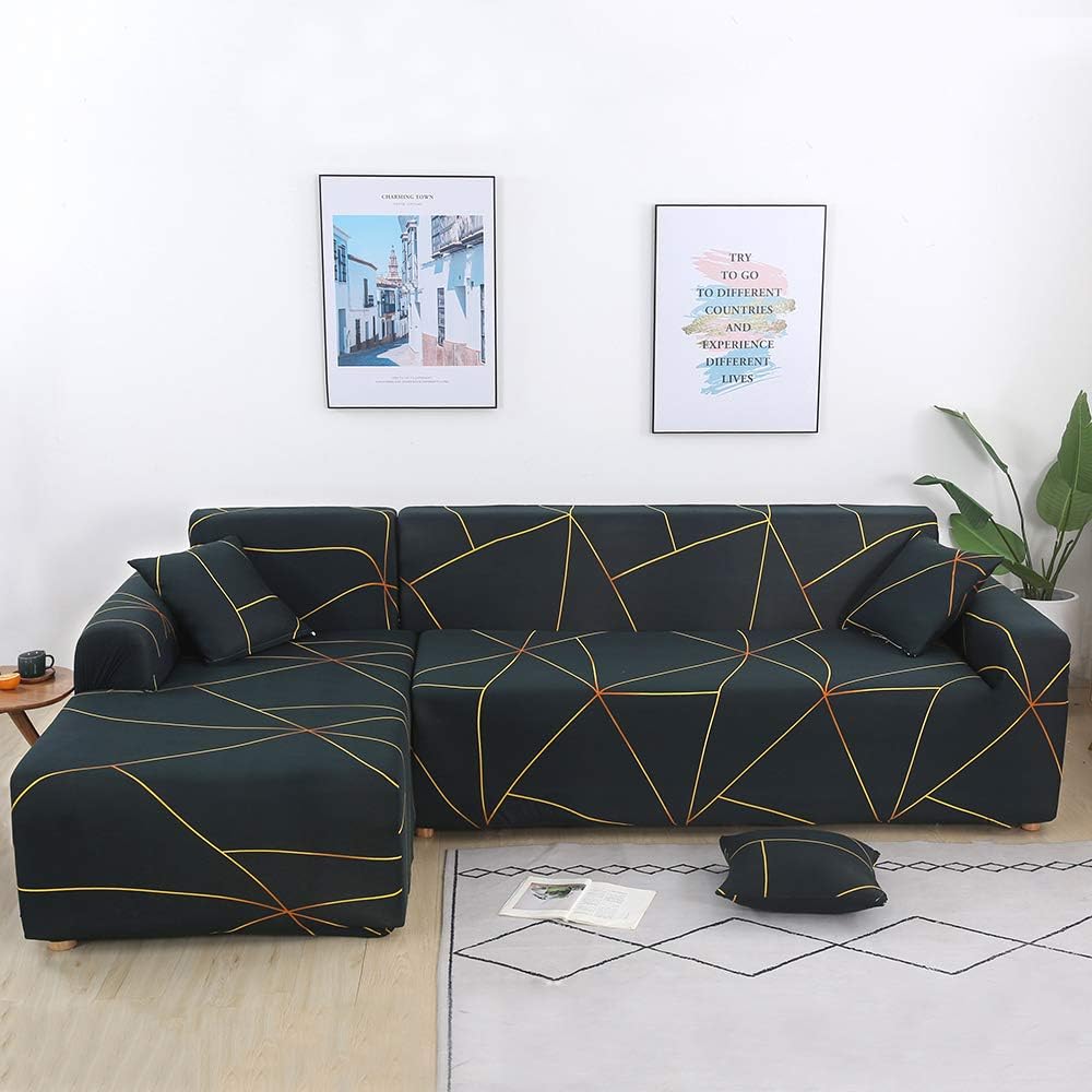Housse extensible pour canapé d'angle