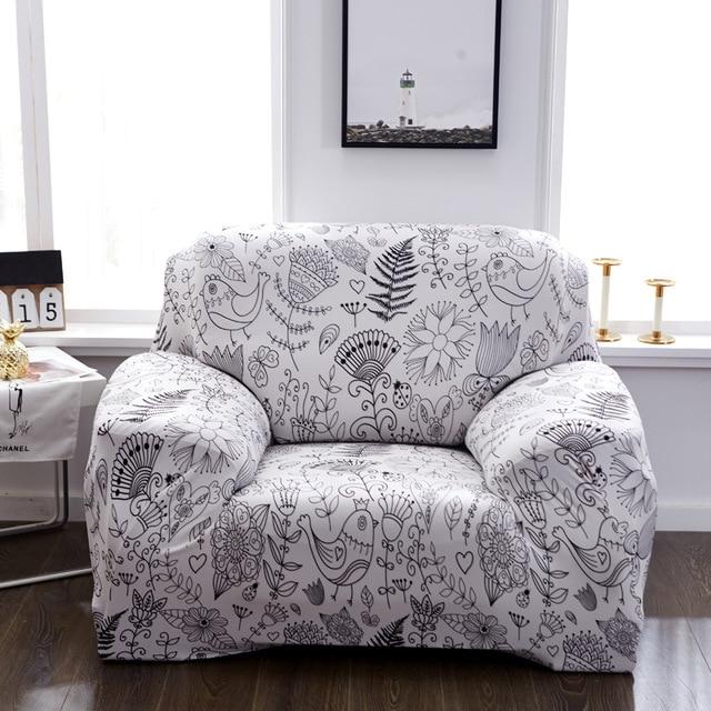 Housse florale pour fauteuil club