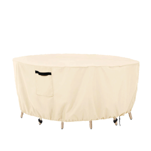 housse de table de jardin beige