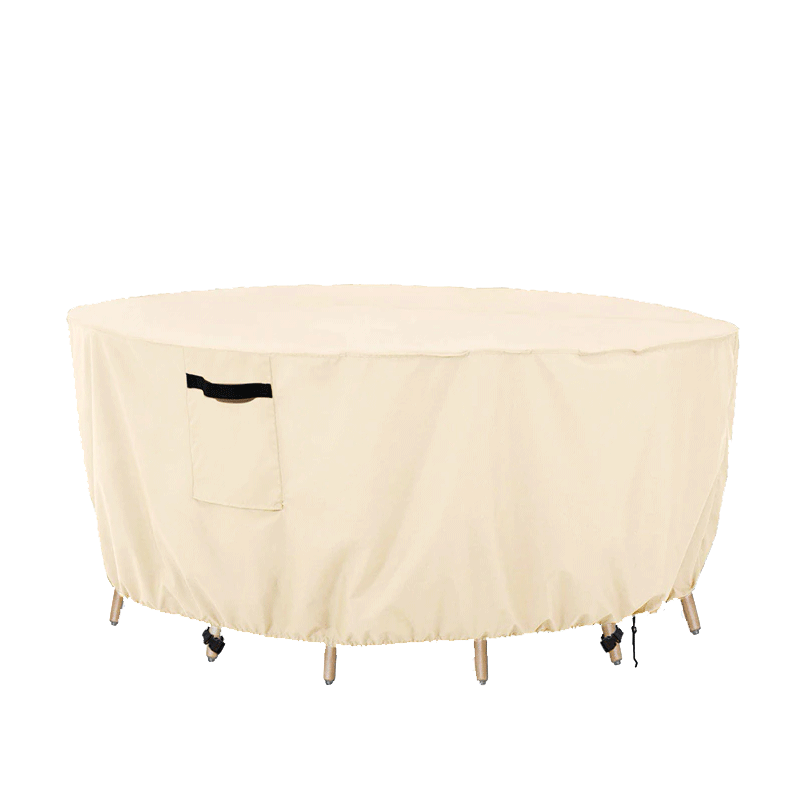 housse de table de jardin beige