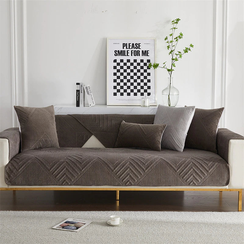 protège canapé Milo Gris Anthracite
