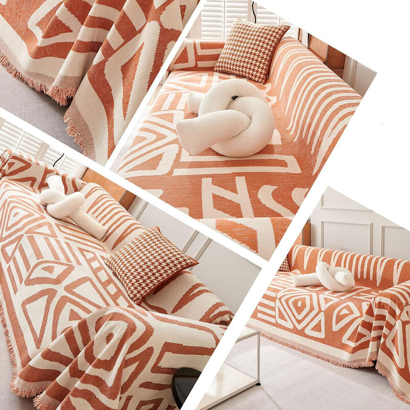 détail du tissu Lina Orange