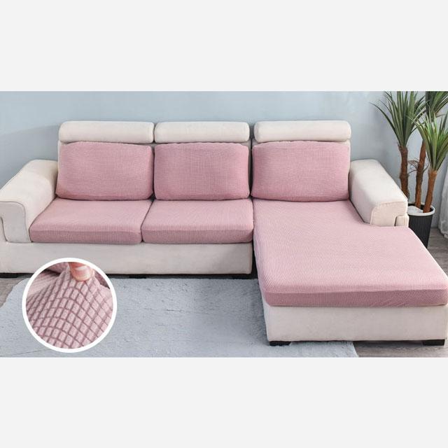 Housse de canapé rose poudré