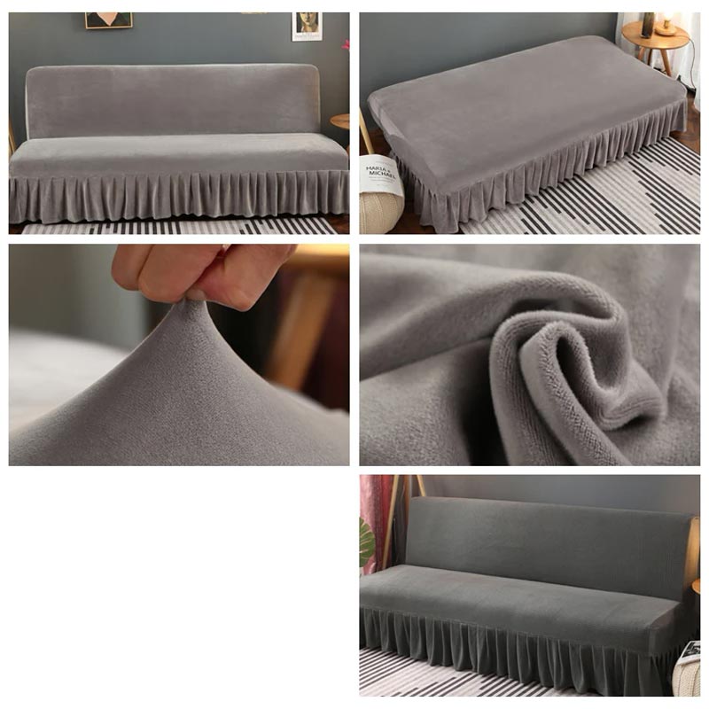Housse De Canapé Bz Velours Gris