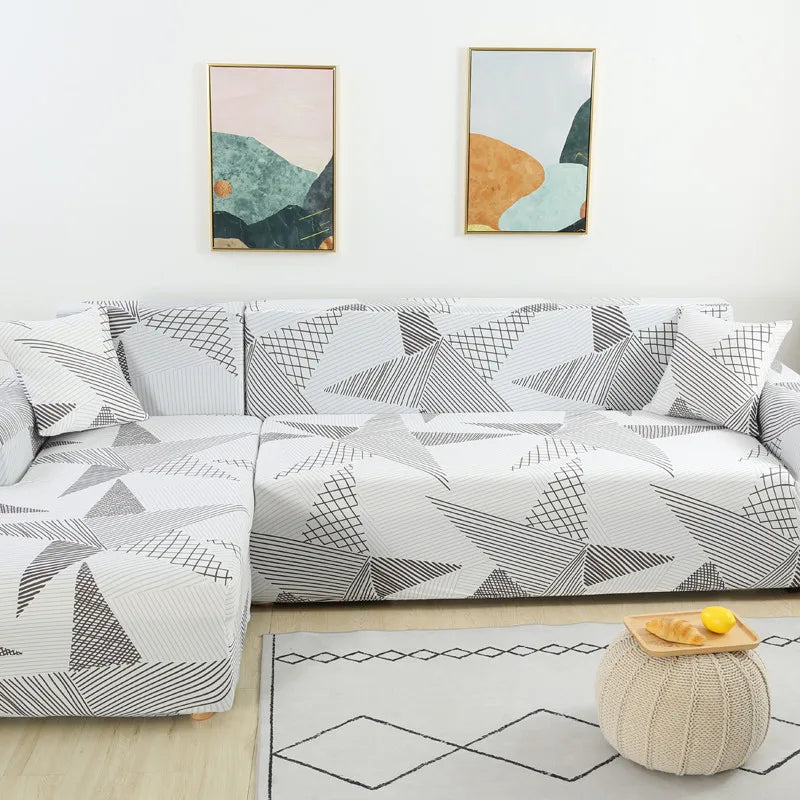 housse extensible pour canapé d'angle