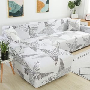 housse de canapé d'angle extensible scandinave