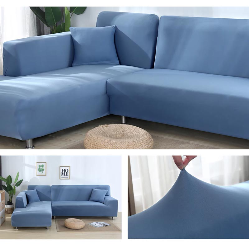 housse élégante pour canapé d'angle