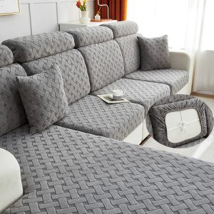 housse d'assise de canapé Mola Gris Anthracite