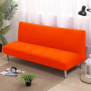 housse canapé clic clac orange