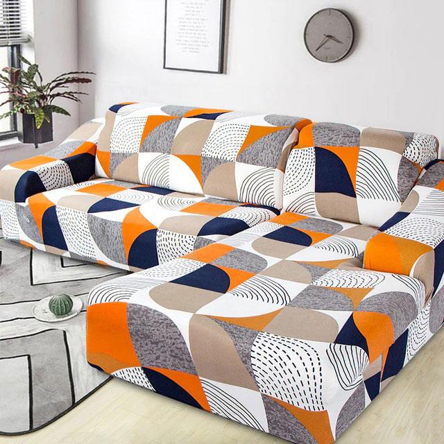housse de canapé d'angle extensible daphné