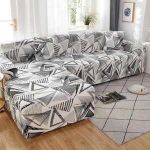 housse de canapé d'angle scandinave