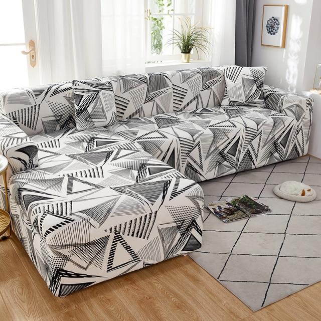 housse de canapé d'angle scandinave