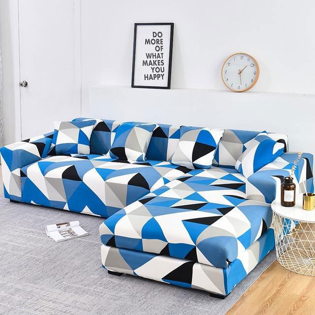 Housse de Canapé d'Angle Extensible Éline