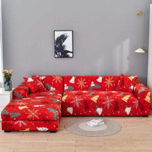 Housse De Canapé D'angle Noël élégante
