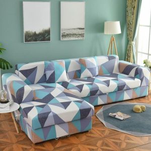 housse de canapé d'angle Temanu en salon moderne