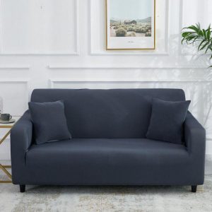 housse de canapé gris anthracite