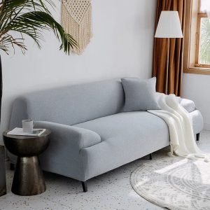housse de canapé imperméable gris clair