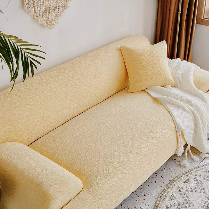 housse canapé tendance jaune